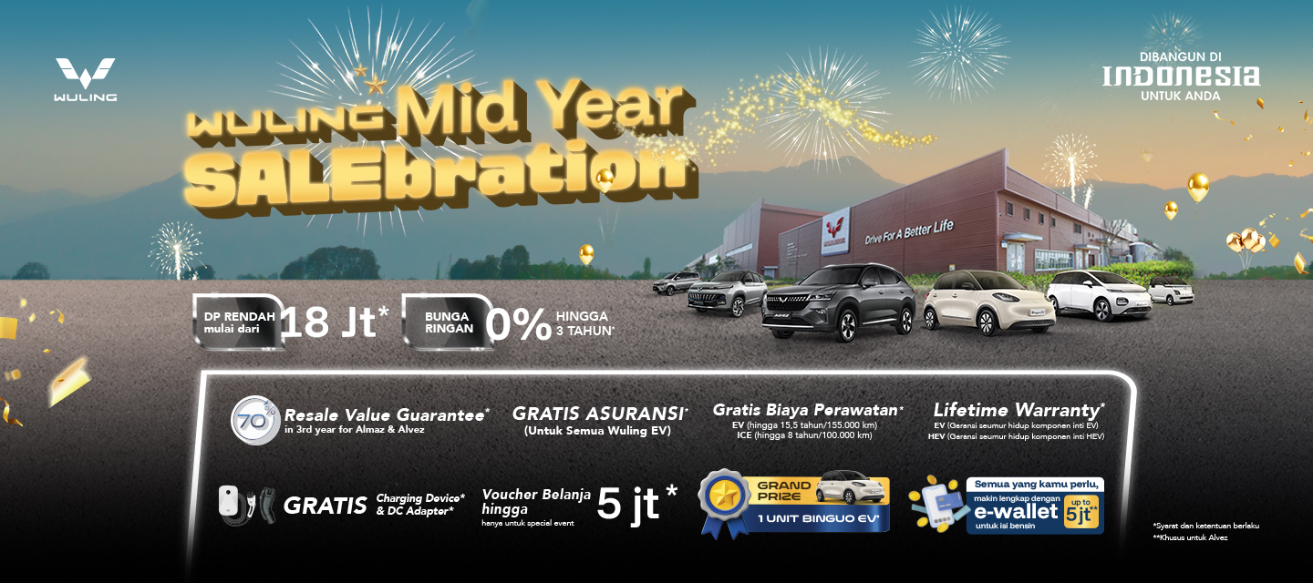 Wuling Mid Year SALEbration untuk Mobil Baru di Tengah Tahun Wuling Mid Year SALEbration untuk Mobil Baru di Tengah Tahun