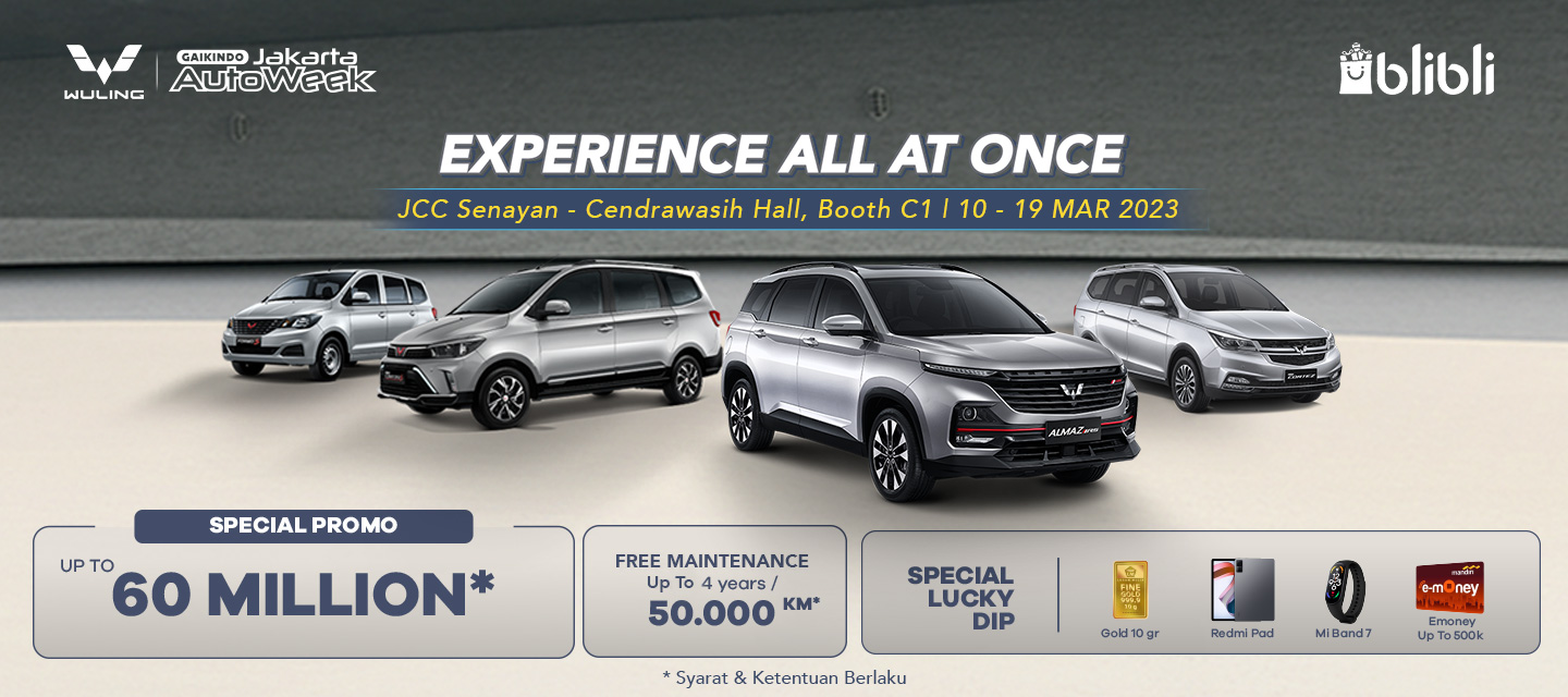 Nikmati Penawaran Spesial Wuling di GJAW 2023! Nikmati Penawaran Spesial Wuling di GJAW 2023!