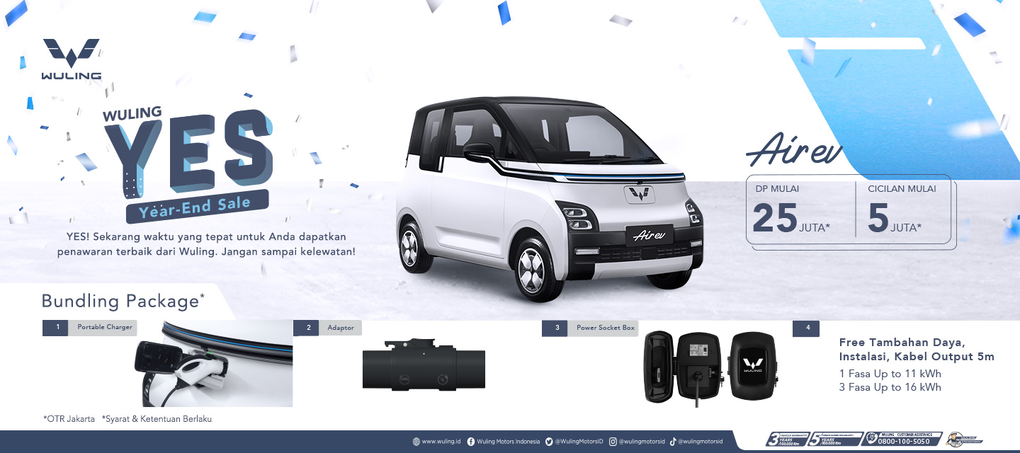 Penawaran Wuling Air ev ‘YES (Year End Sale)’ 2022 Penawaran Wuling Air ev ‘YES (Year End Sale)’ 2022